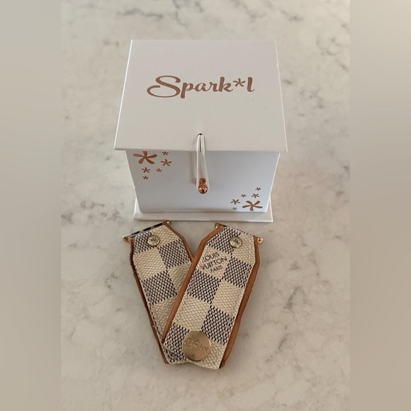 Spark*l Bands Louis Vuitton Damier Azur Bow Band, XS, Apple Watch Band 38/40mm - Picture 5 of 15